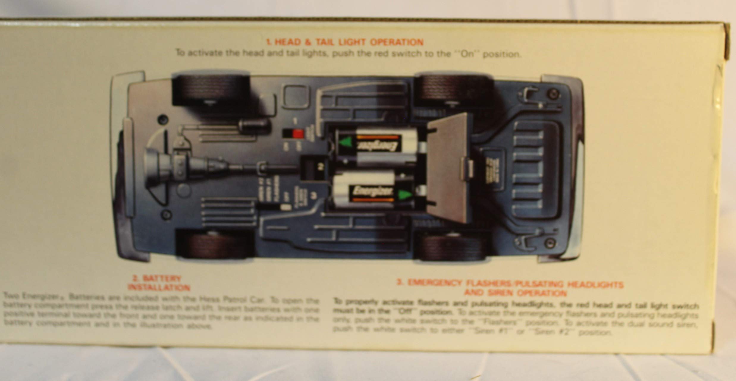 Hess Patrol Car 1993 side view showing iconic silhouette