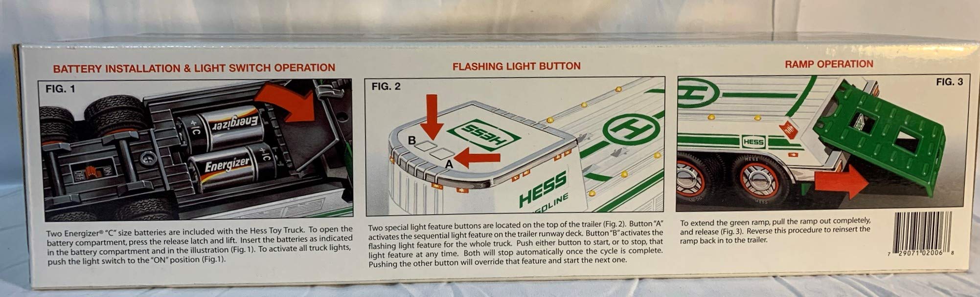 Hess 2006 push-button flashers add interactive detail.