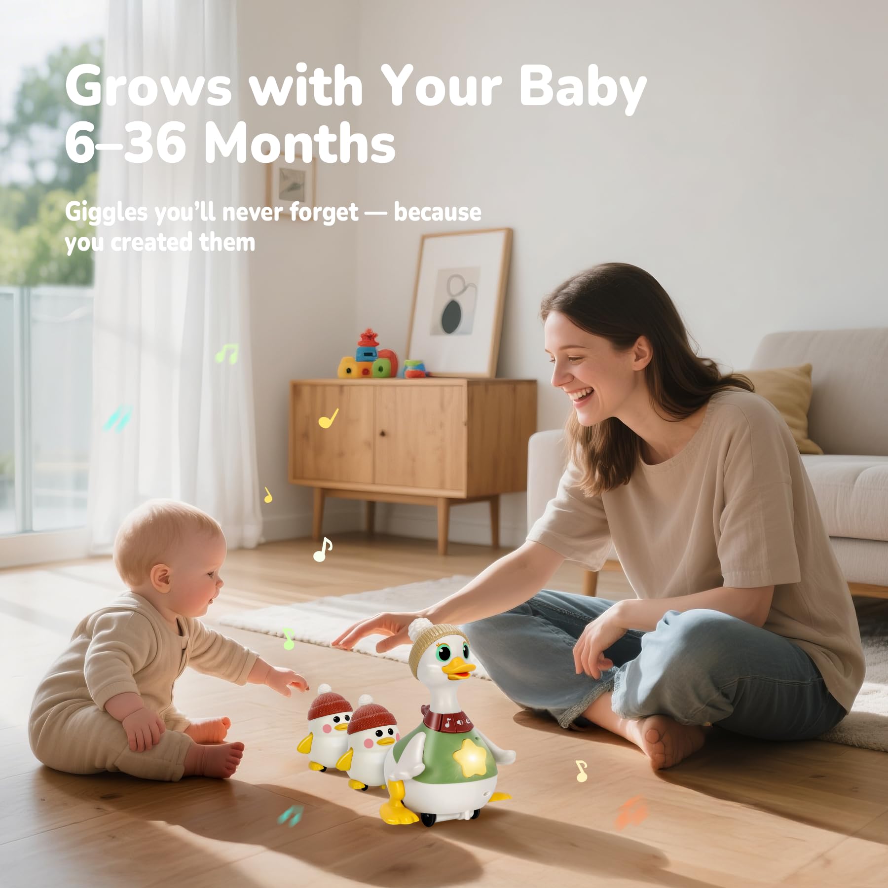 Hestiasko ducks connect magnetically, promoting coordinated movement play.