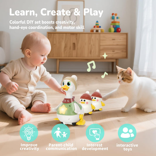 Hestiasko duck toy STOP mode invites touch and learning through interaction.