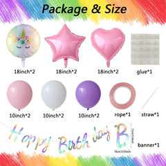 Heukikt rainbow balloon brightens the party backdrop with vivid color.