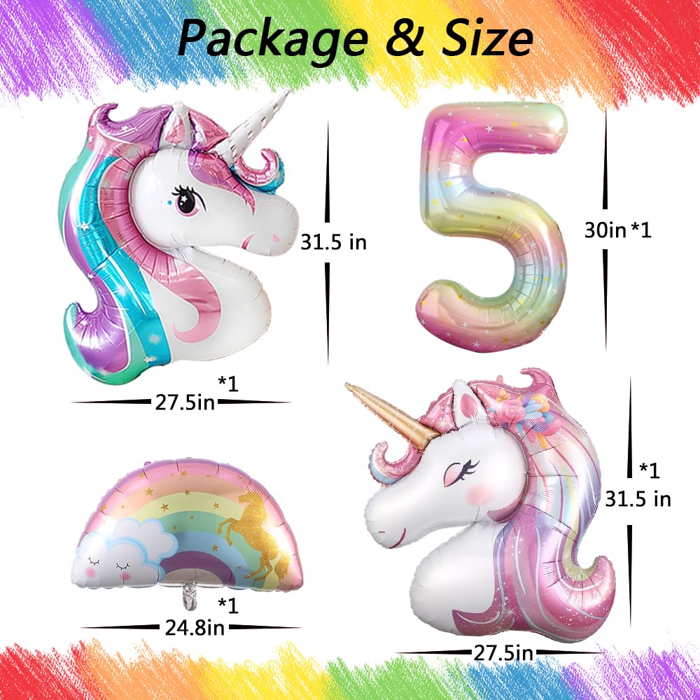 Heukikt unicorn closed-eyed balloon adds whimsy to baby showers