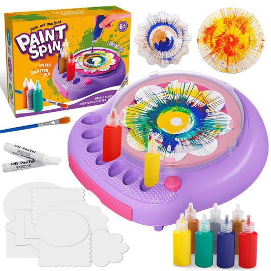 Hewaurorion paint spin art machine for kids sparks creativity