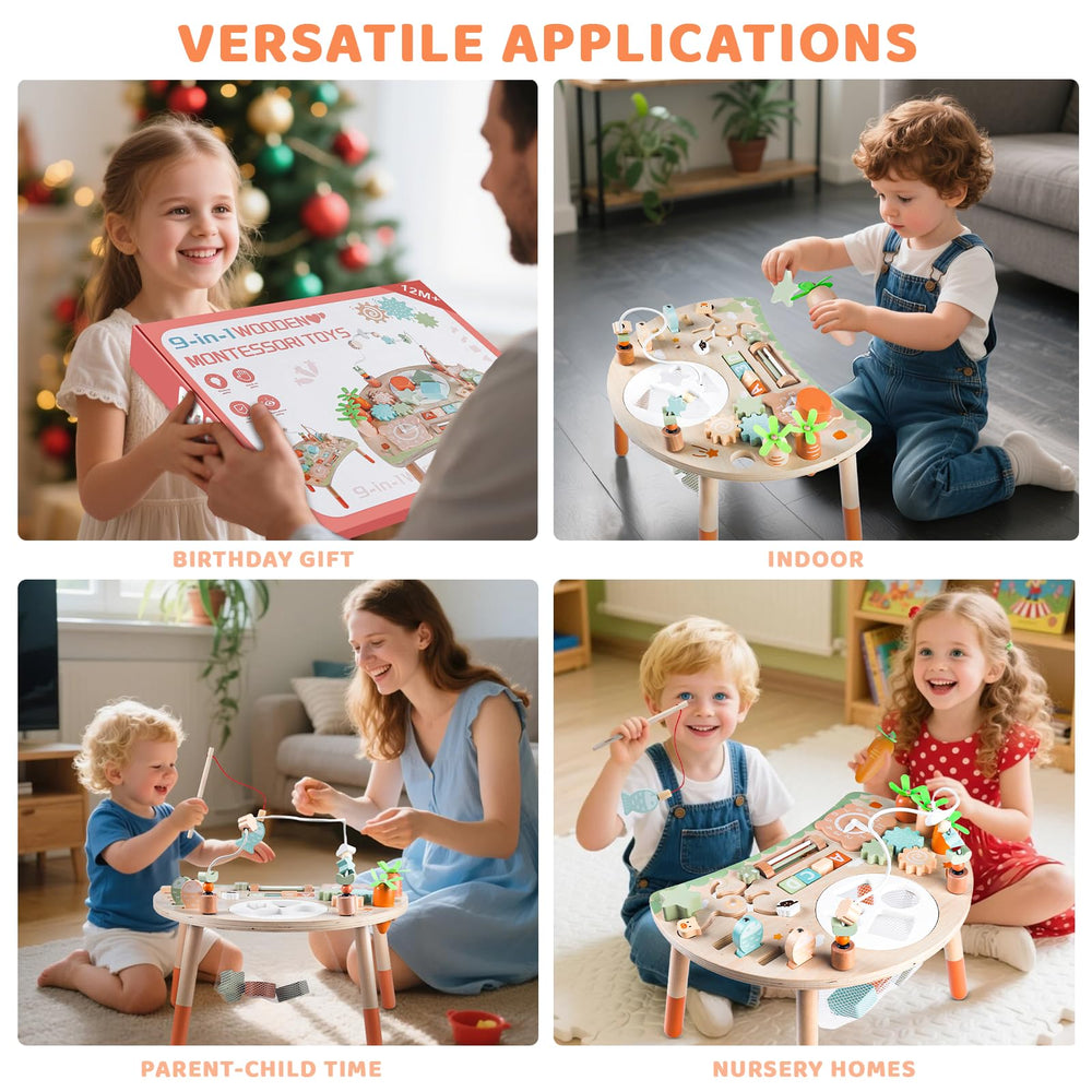 Hewaurorion shape sorter station supports shape recognition.