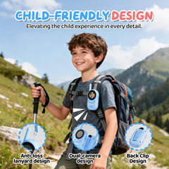 HEWEIMEI video walkie talkies for kids feature a lightweight ergonomic design for small hands.