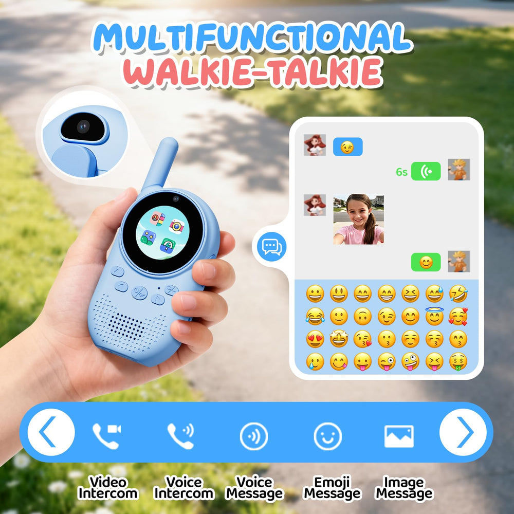 HEWEIMEI video walkie talkies for kids sticker exchange sparks creative chats.