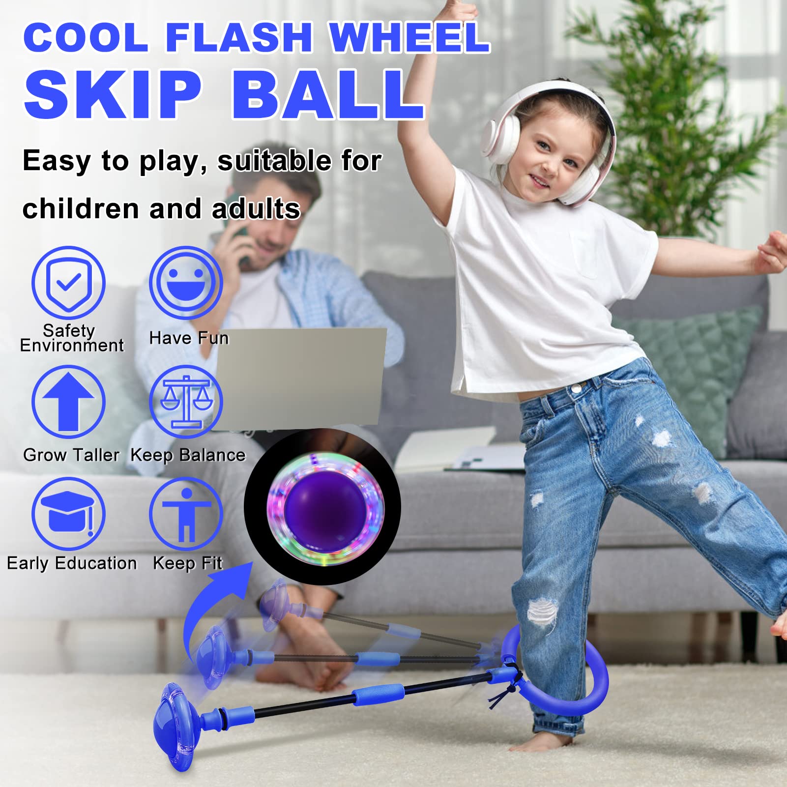 Hewog Skip Ball includes storage backpack for easy transport