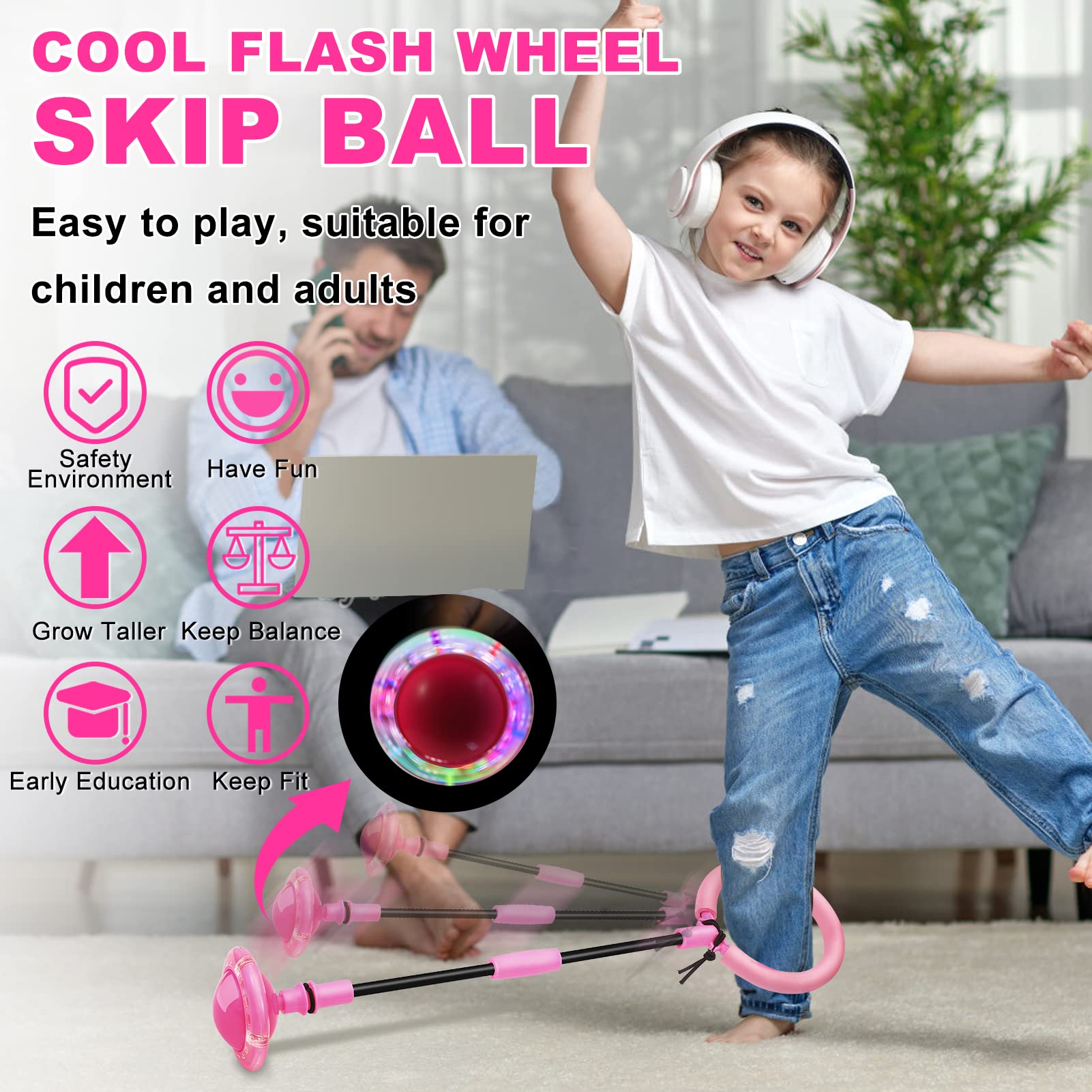 Hewog Skip Ball stored in its backpack-ready bundle for travel