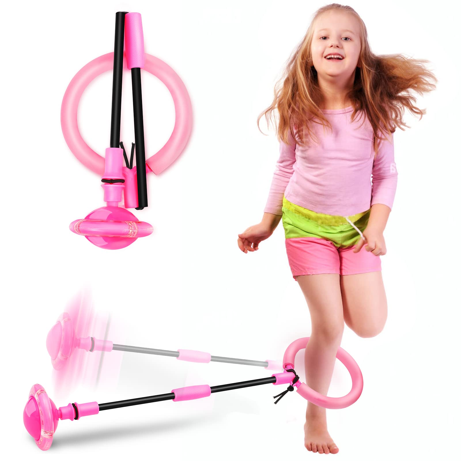 Hewog Skip Ball with flash wheel lights for vibrant outdoor play and eye-catching performance