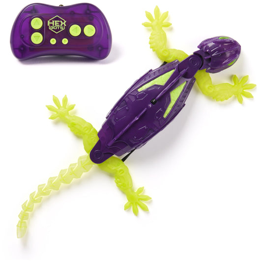 HEX BOTS glow wall crawler gecko glows in the dark for spooky play