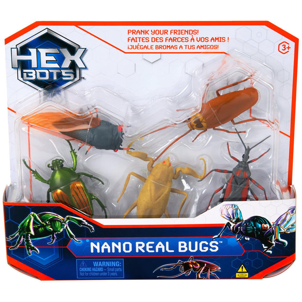 HEX BOTS Nano Real Bugs Assassin Bug crawling toy adds suspenseful playtime.