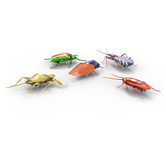 HEX BOTS Nano Real Bugs Cockroach crawling toy for prank play and curiosity.
