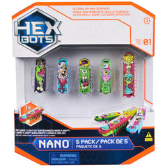 HEX BOTS Nano 5-pack offers collectible play and building possibilities