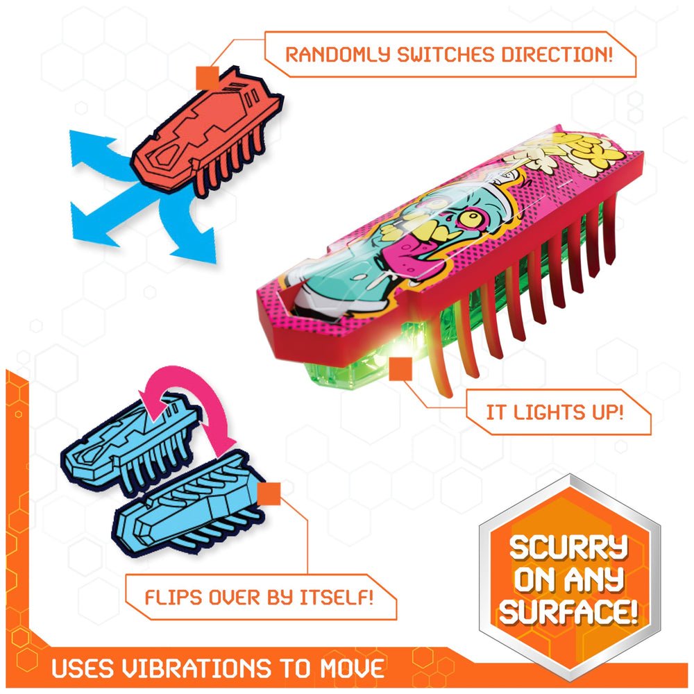 HEX BOTS Nano crawling motion on the floor for tactile engagement