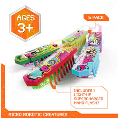 HEX BOTS Nano Flash Nano moving fast with bright lights for exciting play