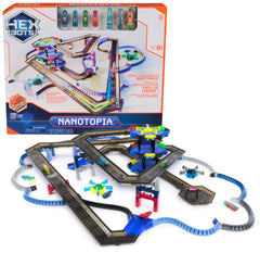 HEX BOTS Nanotopia track pieces enable customizable play with creative routes