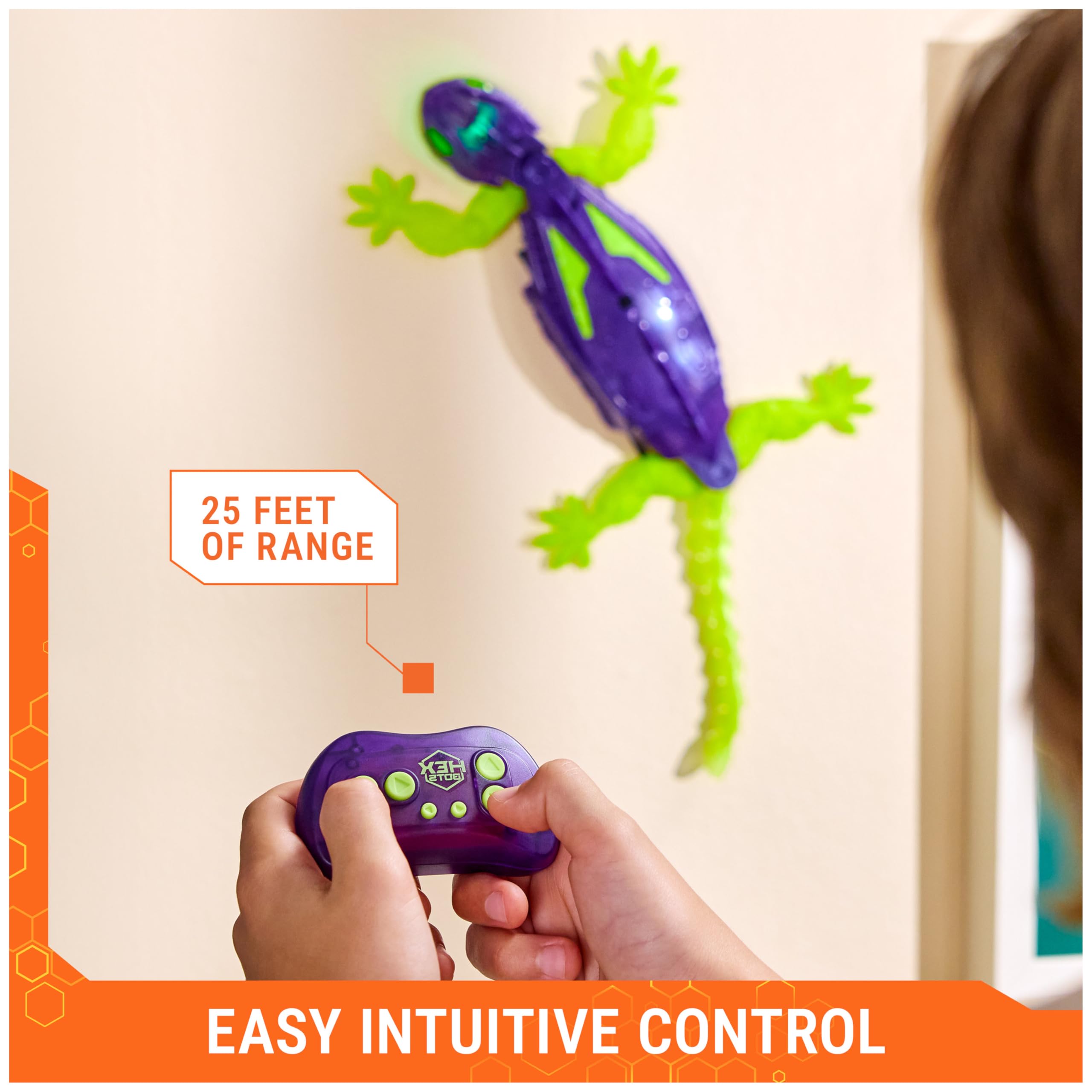 HEX BOTS silicone limbs and tail provide flexible lifelike movement