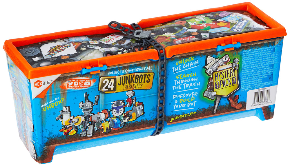 HEXBUG Junk Bots industrial dumpster-play highlights hands-on construction fun