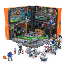 HEXBUG JUNKBOTS pipes close-up showing the interlocking system for creative play.