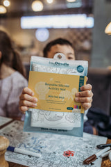 HeyDoodle reusable silicone surface for mess-free coloring on the go