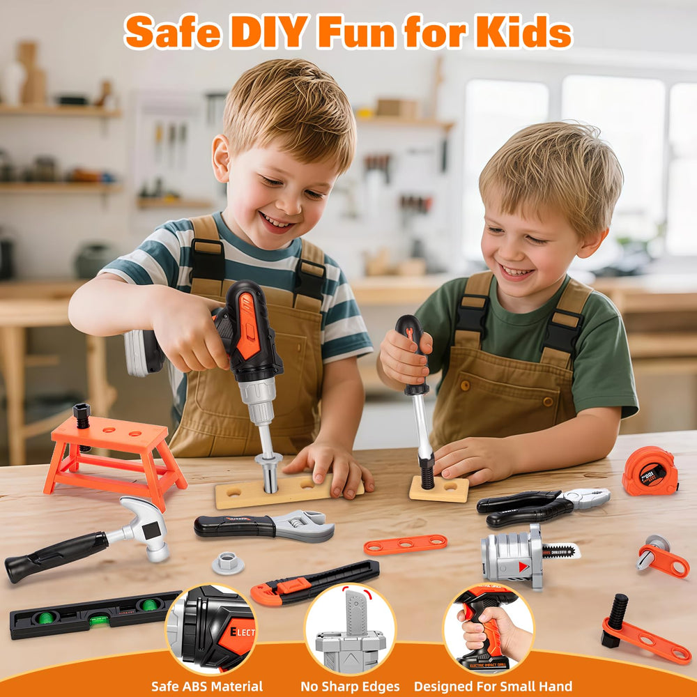 heygelo 50pcs tool set screwdrivers and nuts bolts foster sorting and organizing habits during play