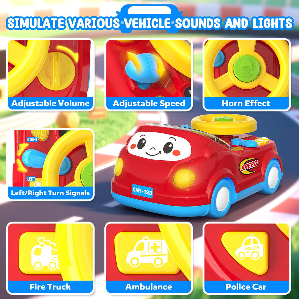 Heygelo street scenes and traffic sounds foster early learning through pretend play.