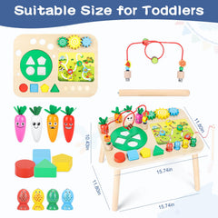 Heylandu Activity Table animal maze inspires focused, imaginative exploration.