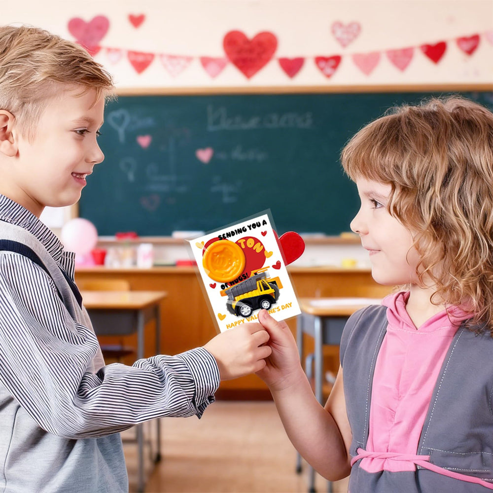 HEYMFTSY trucks and cards—easy to hand out during school exchanges.