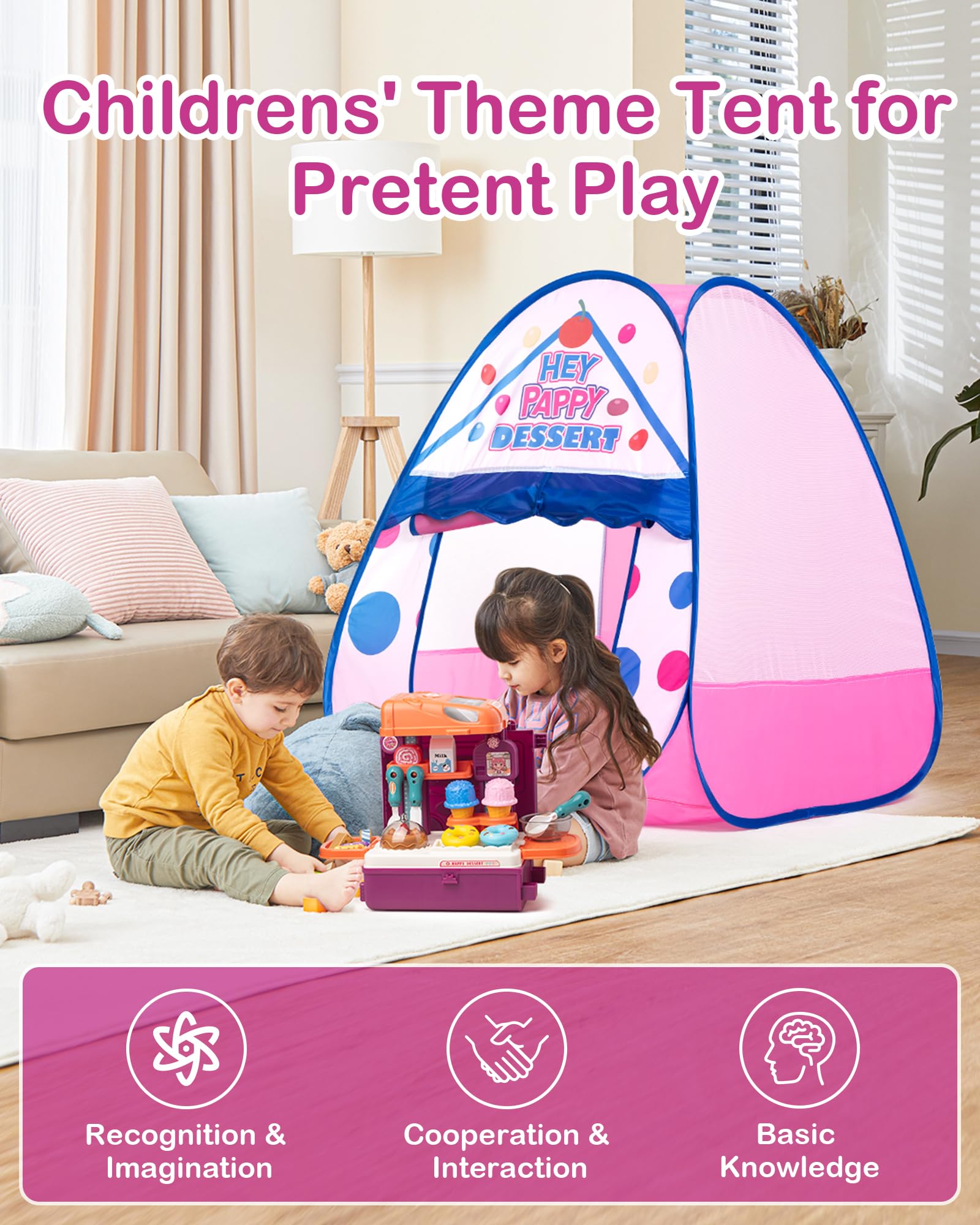 Heypappy Tent Soft Safety Edges, prioritizes gentle touch during toddler exploration.