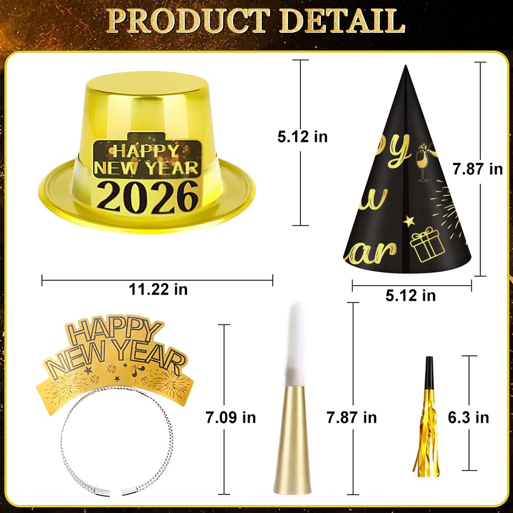 HEYPRIIL Happy New Year headbands spark smiles and group photos