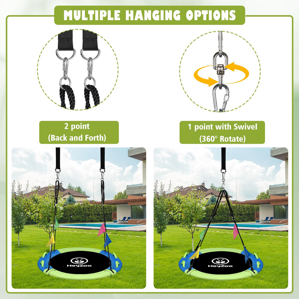 HeyZoo 360-degree swivel enabling lively spins for all-around fun