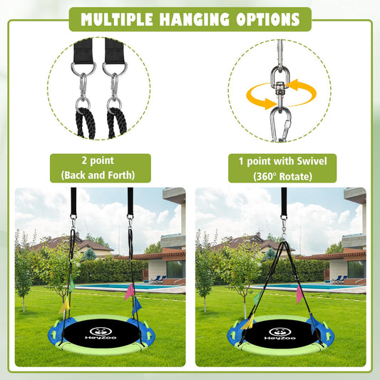 HeyZoo 360-degree swivel enabling lively spins for all-around fun