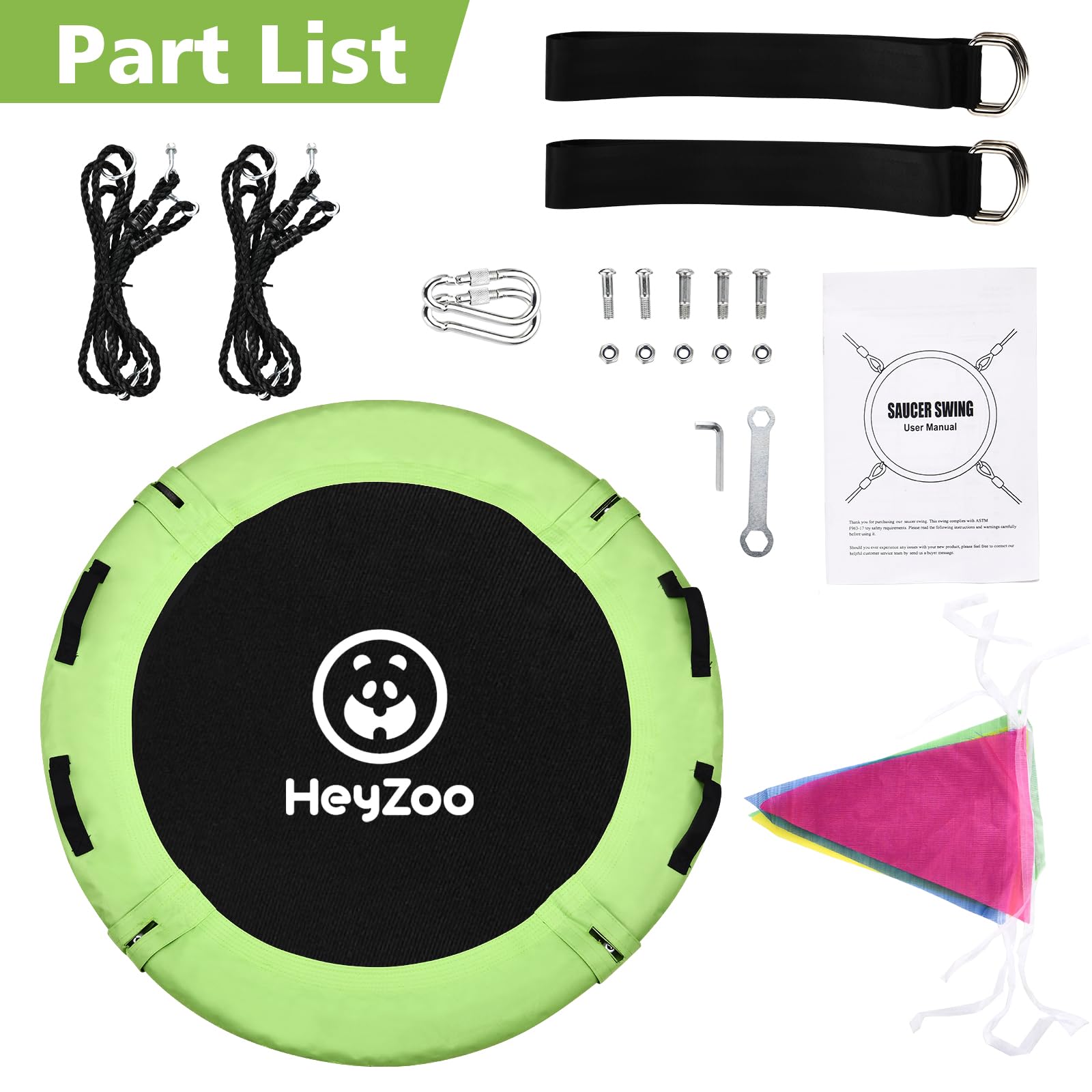 HeyZoo safety tips remind users to check branch surface and inspect straps.