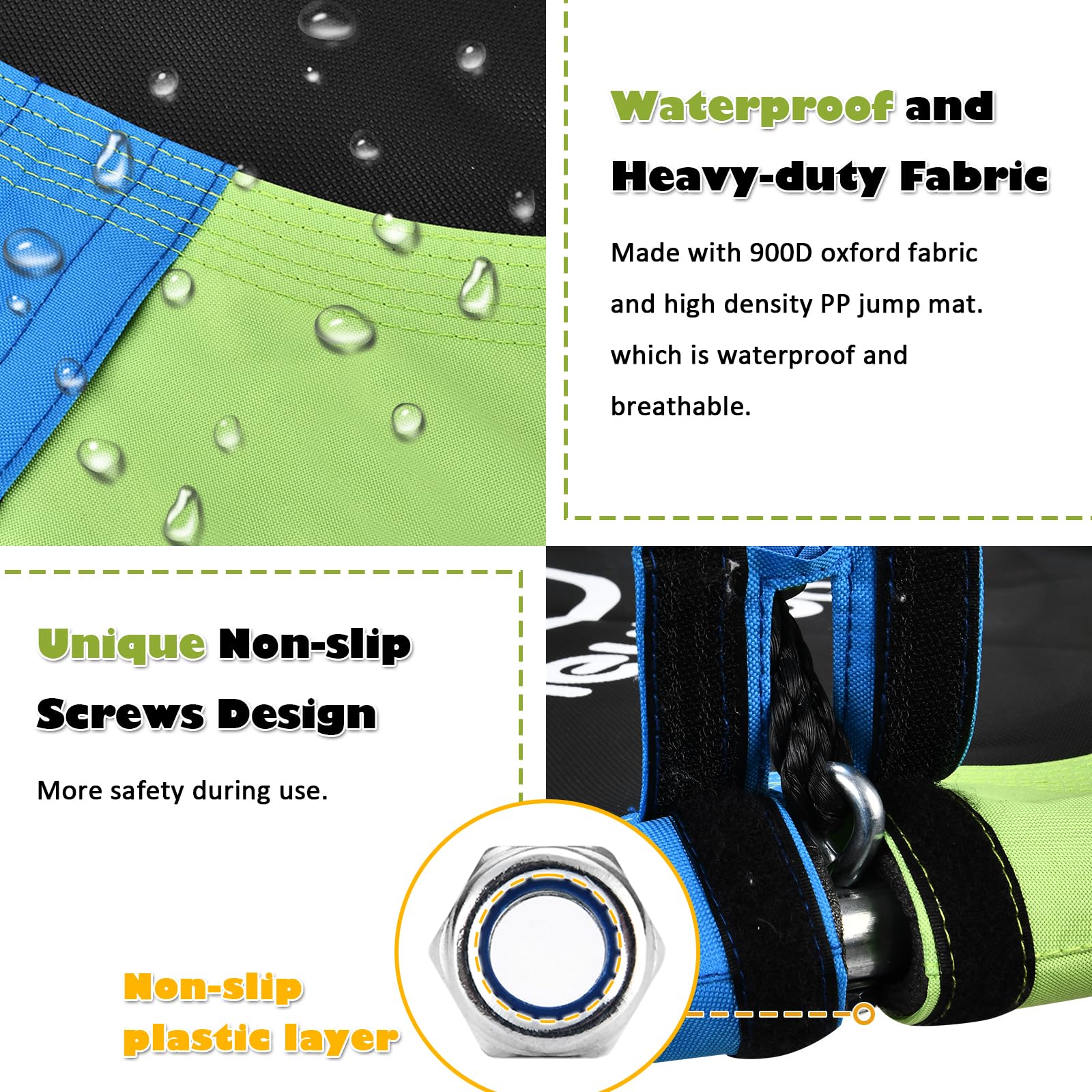 HeyZoo heavy-duty hanging straps provide sturdy installation