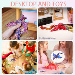 HEZUJ dragon joints enable poseable fun and tactile fidgeting.