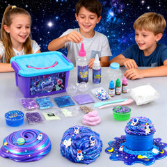 HFCHUPIN clear slime close-up highlighting smooth texture and easy handling.