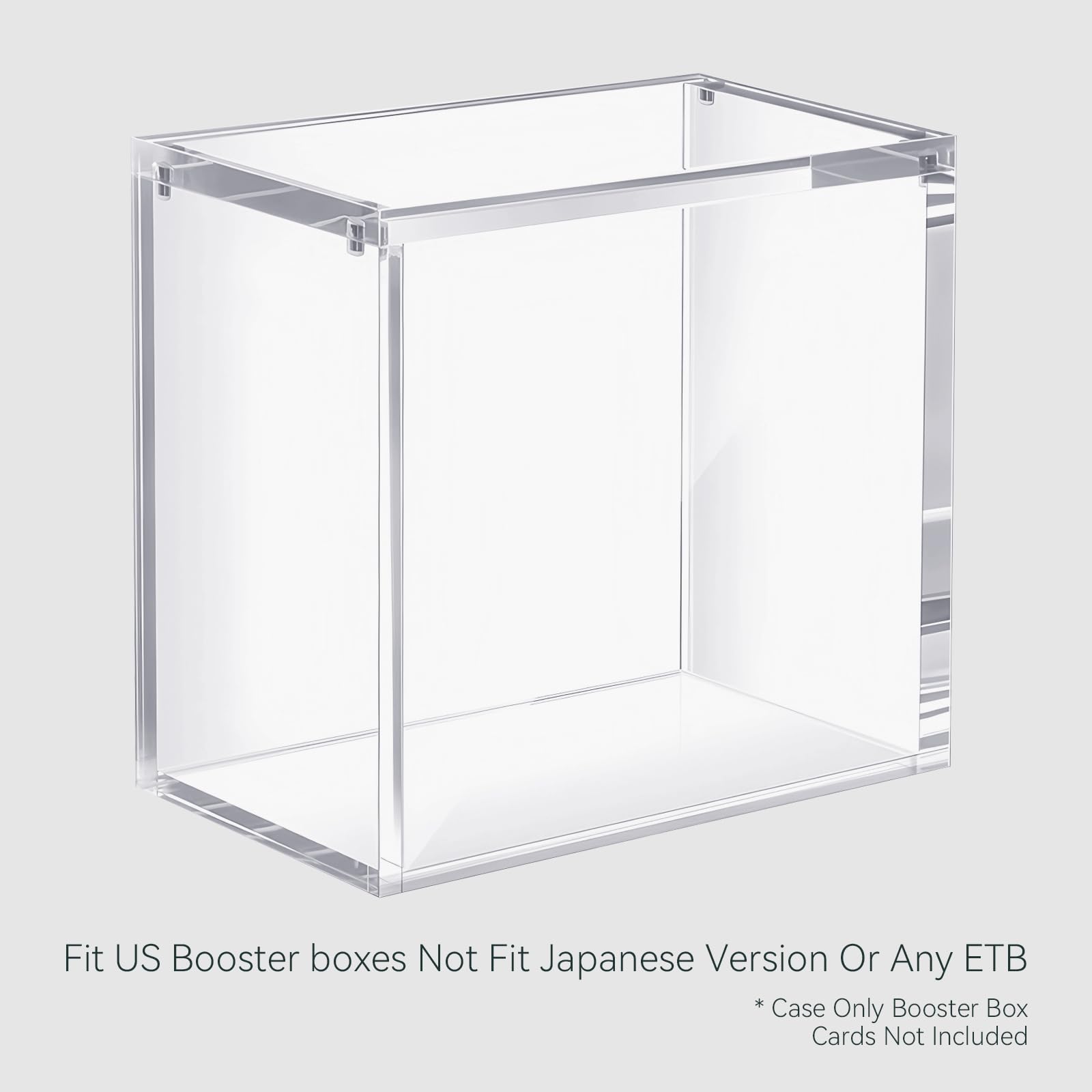 HgiVroskelia booster box case durable acrylic delivers sturdy protection with clear visibility