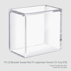 HgiVroskelia booster box case durable acrylic delivers sturdy protection with clear visibility