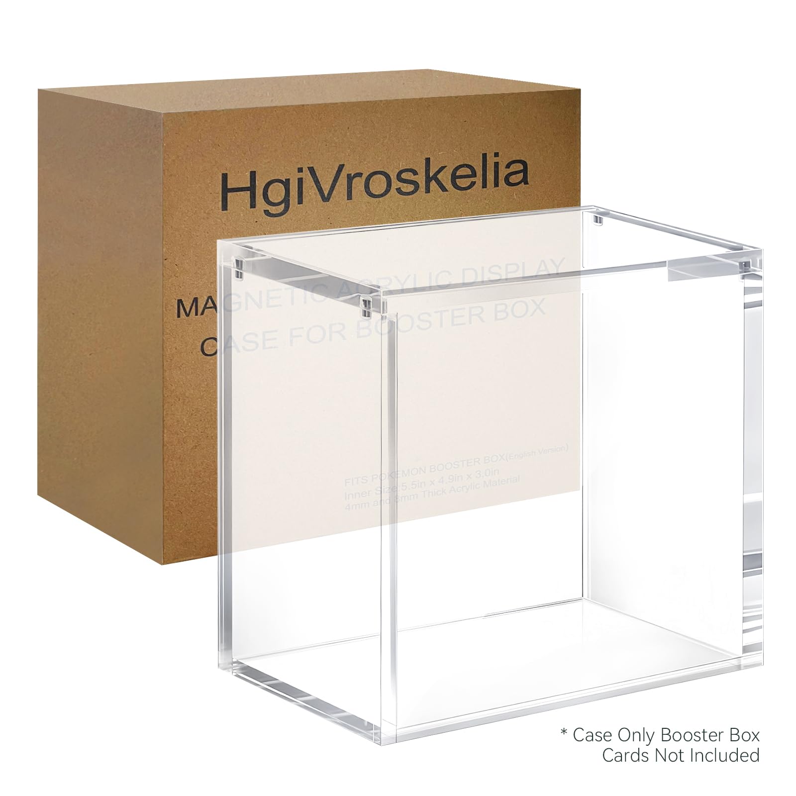 HgiVroskelia booster box case size-fit matches PKMN boosters with minimal wiggle