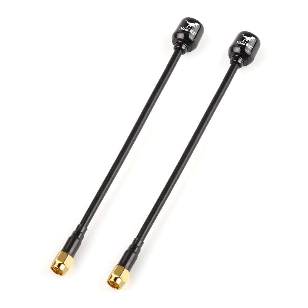 HGLRC RHCP SMA long-range antenna with 2.5 dBi gain for enhanced FPV reach.