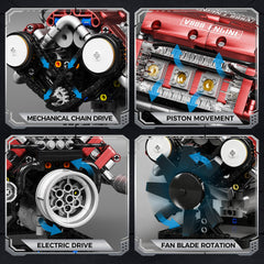 HGYYGACN V8 fan spinning reveals realistic cooling-inspired motion