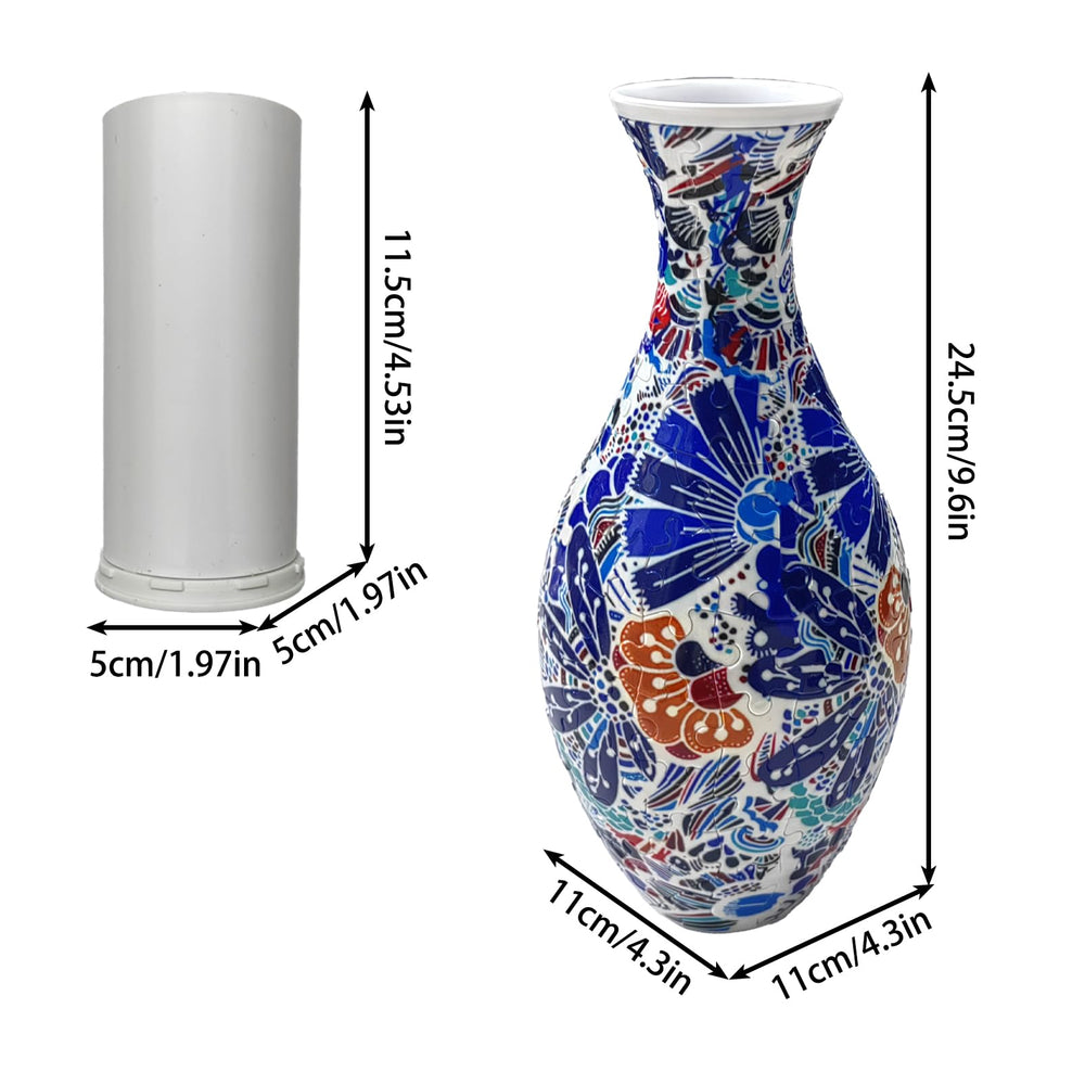 HHSME puzzle planter holds water; suitable for real or artificial blooms.