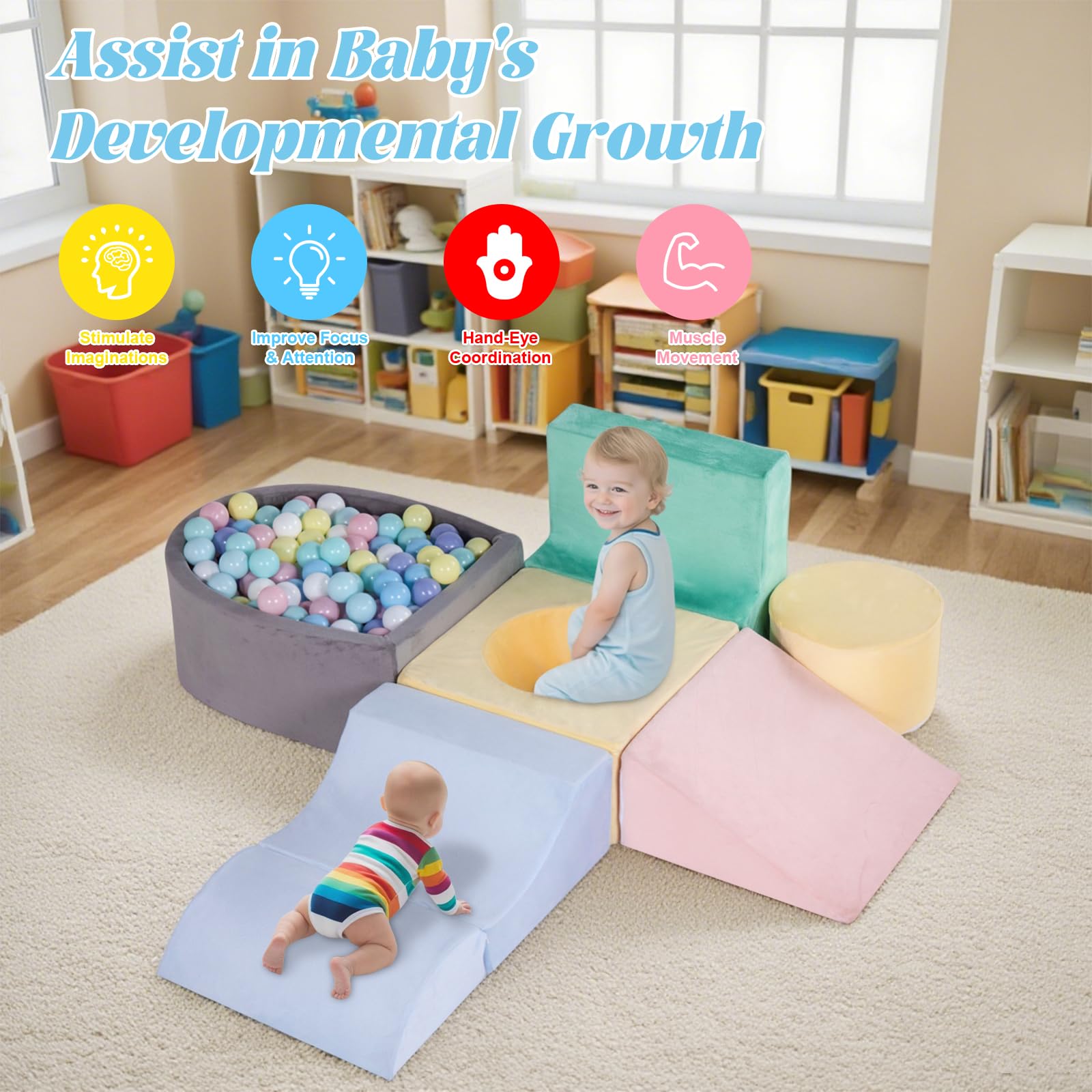 HHH HIKECUCAN colorful shapes spark recognition and play