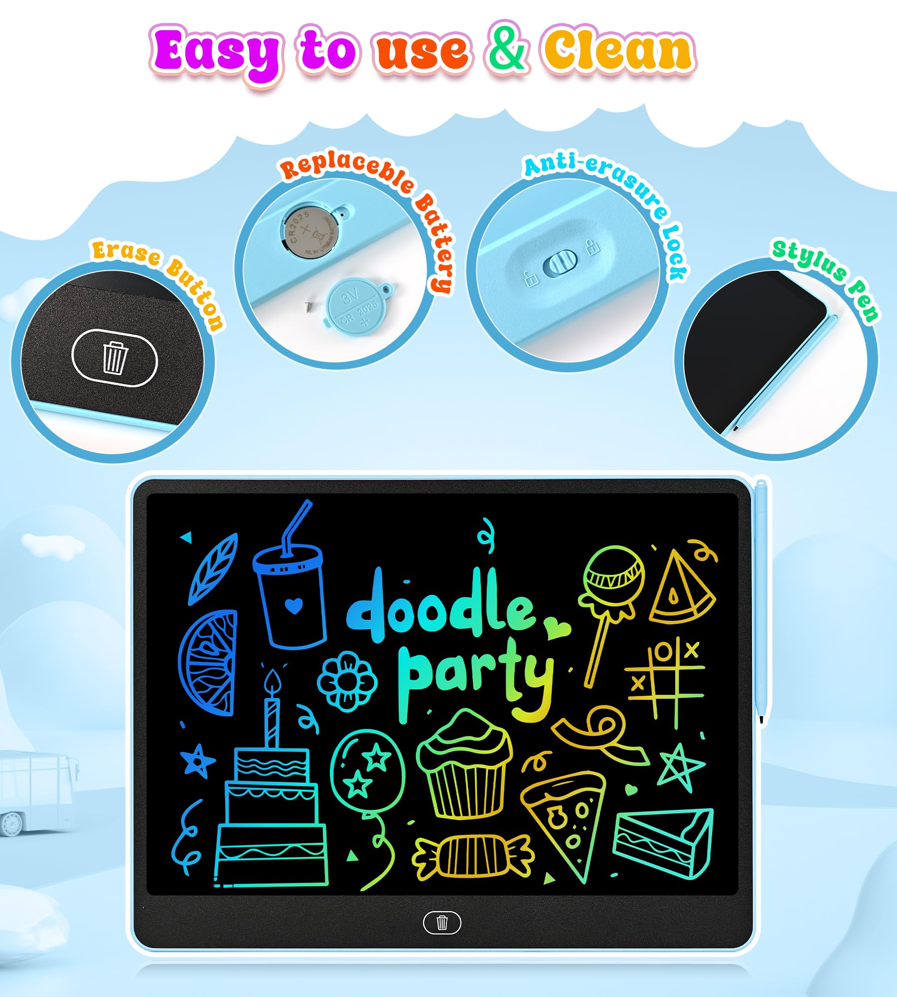 HHN educational toy LCD tablet suitable for ages 3 to 8