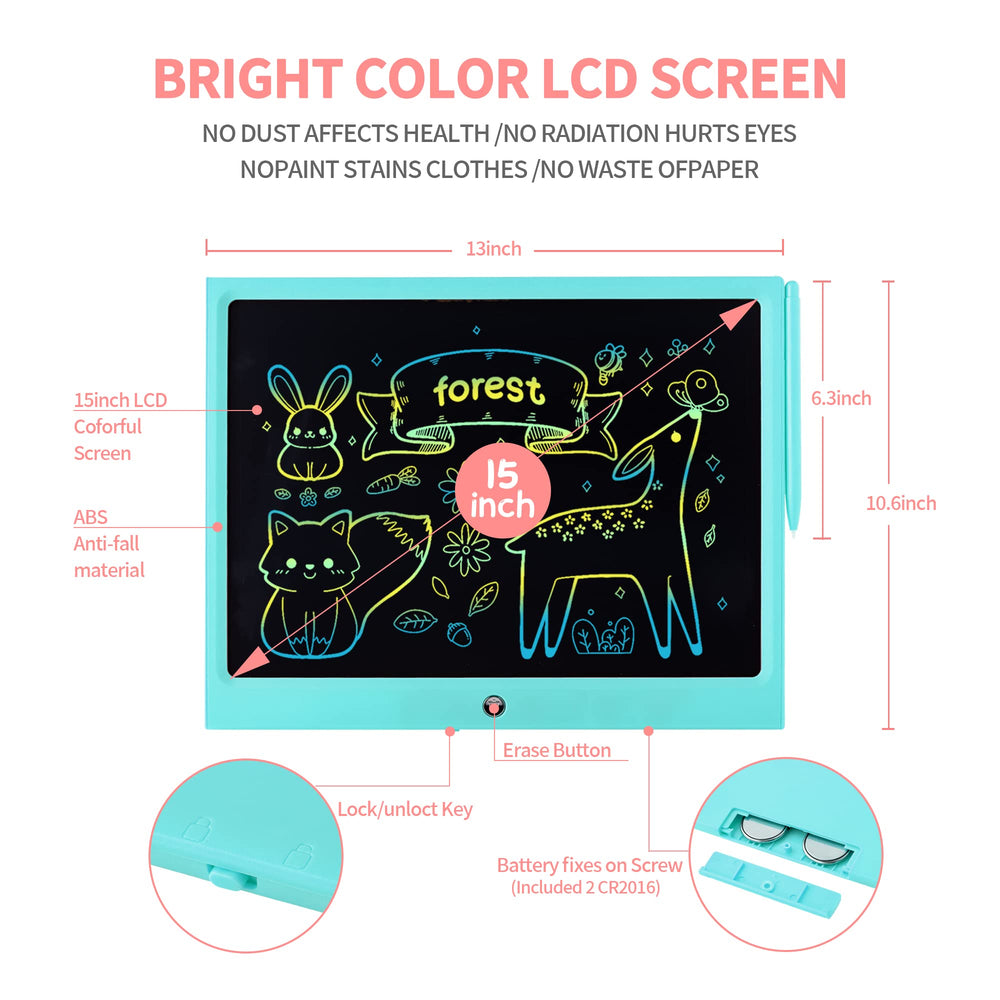 HHN LCD Doodle Board colorful display highlights vivid lines for doodling