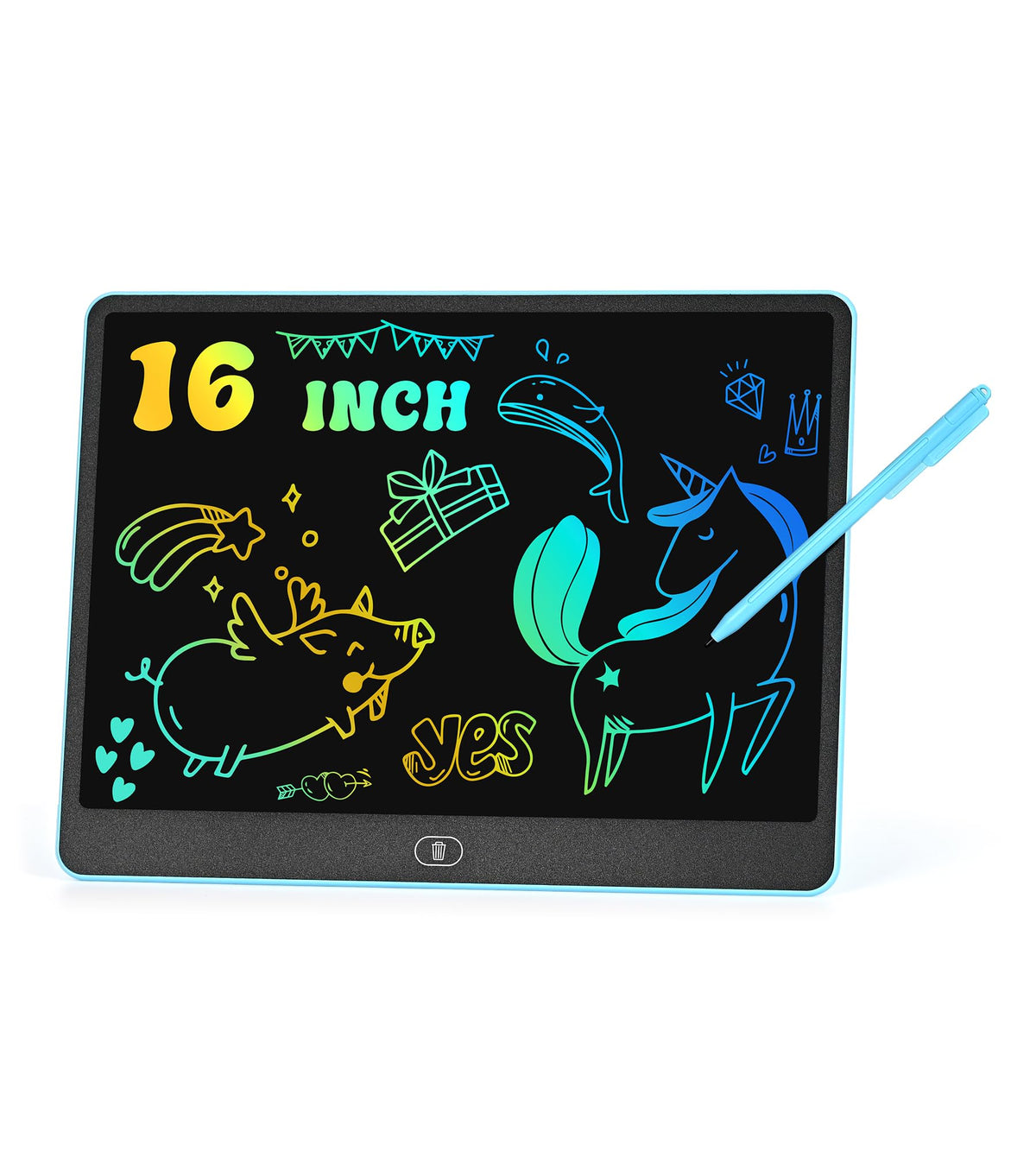 HHN LCD Writing Tablet with a 16-inch colorful screen for kids doodling