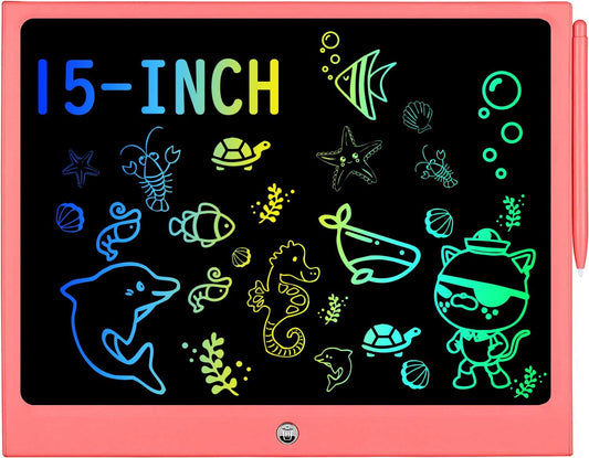 HHN LCD writing tablet for kids with a colorful doodle board for creative drawing.