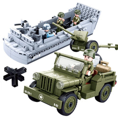 hhohio WW2 landing craft assembly shows durable ABS plastic and precise connections.