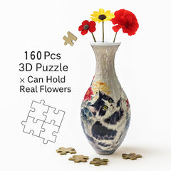 HHSME 3D puzzle vase with stand displays real or artificial stems with elegance