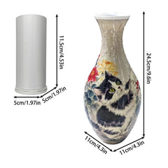 HHSME 3D puzzle vase water column keeps stems hydrated while showing off vibrant blooms